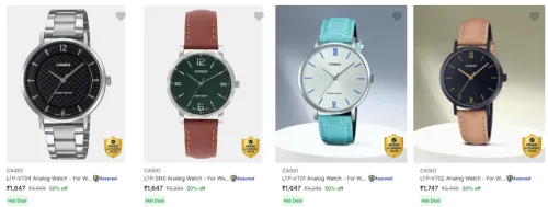 Image of Casio Wrist Watches Flat 50% Off