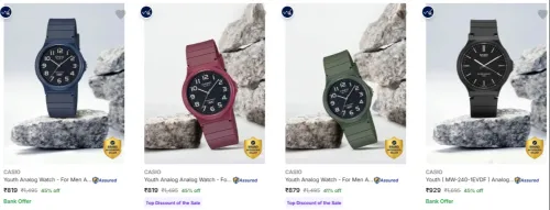 Image of CASIO Wrist Watches Starting at ₹819