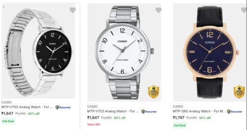 Image of Casio Wrist Watches upto 50% discount