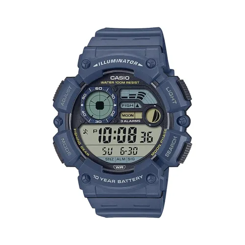 Image of Casio Resin Digital Blue Dial Unisex Watch-Ws-1500H-2Avdf, Blue Band