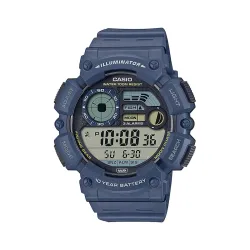 Casio Resin Digital Blue Dial Unisex Watch-Ws-1500H-2Avdf, Blue Band