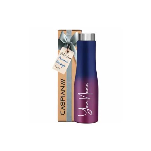 Image of CASPIAN ///Aqua Customised Stainless Steel Water Bottle 1L with Logo Print-Personalised Water Bottle with Your Name Prin