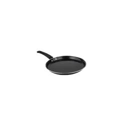 Cast Iron Fry Pan with Handle Non Stick Multi Purpose Tawa for Gas and Induction Kitchen Cooking Daily Use Black Free Size