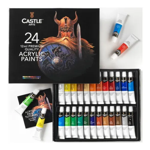 Image of Castle Art Supplies Acrylic Paint Set, Set of 24