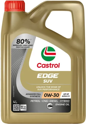 Image of Castrol EDGE SUV 0W-30 High Performance Engine Oil 4000ml