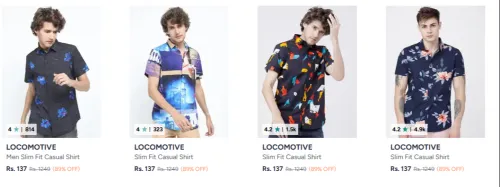 Image of Casual Shirts for Men at minimum 84% Discount
