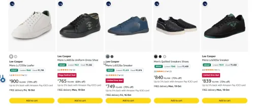 Image of Casual Shoes at minimum 70% Discount