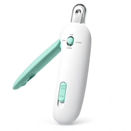 Image of Cat Nail Clipper with Stainless Steel Blade Adjustable Size Guard and File