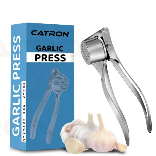 Image of Catron Stainless Steel Garlic Crusher Presser Garlic Press Manual Garlic Mincer | Garlic Cutter Chopper | Easy to Squeez