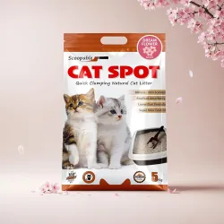 CatSpot Dream Flower Scented Cat Litter – 5kg | Ultra Absorbent, Quick Clumping, Odor Control, Dust-Free Formula for Cat