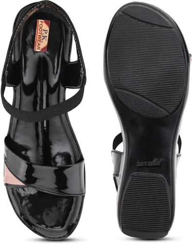 Image of CBA Women Heels Sandal (Black , 6)