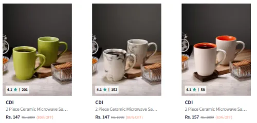 Image of CDI Cups And Mugs upto 86% Discount