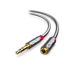 C&E 3 Pack, 3.5mm Stereo Male to Female Extension Cable, 6 Feet, CNE502064