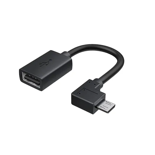 Image of C & E-Cables & Etc-Right Angle Micro USB OTG Adapter - USB Female to Micro USB for Easy Connectivity [Pack of-3]