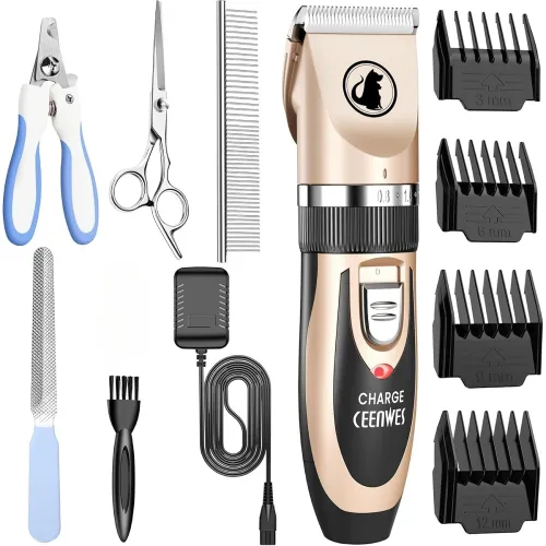 Image of Ceenwes Unisex Low Noise Pet Clippers - Rechargeable Dog Trimmer