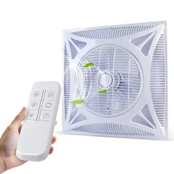 Ceiling Fan Dual Balls Bearing AC Ceiling Mounted Fan With Pure Copper Motor,360° Air Flow Ceiling Fan With Remote Control For Home And Commercial Use 600 x 600 mm - White (ST-01)