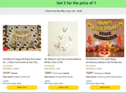 Celebration Product Loot : Buy 1 Get 1 Free On Already Discounted Product 