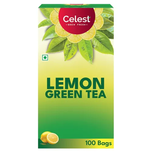 Image of Celest Lemon Green Tea for Weight Loss - 100 Teabags | Green Tea