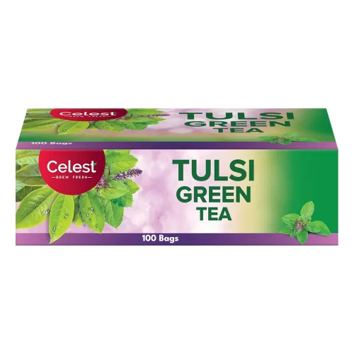 Image of Celest Tulsi Green Tea 100 Bags