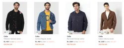 Celio Mens Jackets at minimum 60% Discount | Starting at ₹400