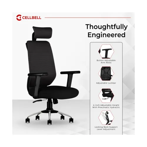 Image of CELLBELL C190 Berlin High Back Ergonomic Mesh Office Chair 