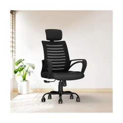 CELLBELL Desire C104 Mesh High Back Ergonomic Office Chair - Adjustable Seat Height, Sturdy Metal Base, Revolving Study 