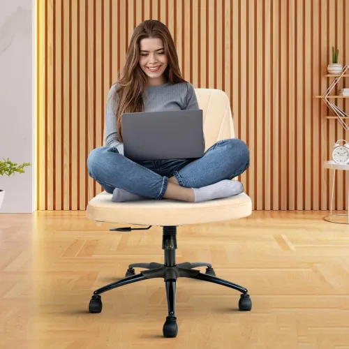 Image of CELLBELL Comfy Ergonomic Modern Accent Armchair with Wheels