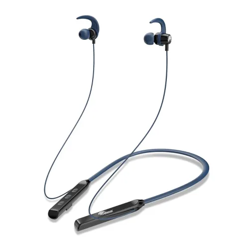 Image of CELLECOR BH-1 Wireless Waterproof Bluetooth Earphone Neckband with Big 35 Hours Playtime (Blue)