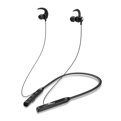 Image of CELLECOR BH-1 Wireless Waterproof Bluetooth Earphone Neckband with Big 35 Hours Playtime (Black)