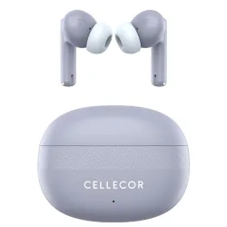 CELLECOR BROPODS C105 Tune TWS with 45 Hrs Playtime, Noise Cancellation, Auto-Connect, Touch Controls, 13mm Drivers, 50ms Low Latency Game Mode, Fast Charging-Type-C, BT- 5.3v (Blue-Grey)