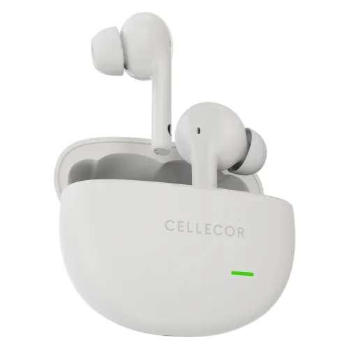 Image of CELLECOR BROPODS CB44 TWS Earbuds | Ultra Low Latency | ENC | Type-C (White)