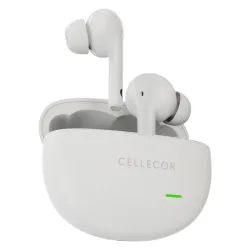 CELLECOR BROPODS CB44 TWS Earbuds | Ultra Low Latency | ENC | Type-C (White)