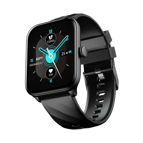 Image of CELLECOR E5 Connect 2.01inch IPS HD Display | 700 NITS | BT-Calling | AOD | IP67 | BT v5.4 | Smartwatch - Black