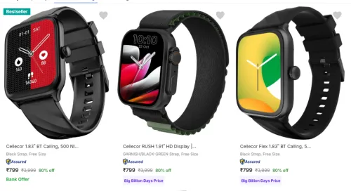 Image of Cellecor Smart Watches at Starting @ ₹799