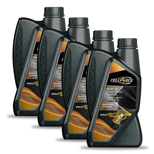 Image of Cellforce 20W40 Synthetic Blend Engine Oil (900ML, Pack of 4)