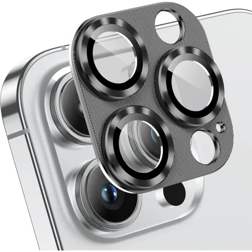 Image of CELLMASTER Lens Protector Silver Compatible for Iphone 15 Pro Max