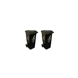 CELLO 120L Plastic Garbage Dustbin With Wheels