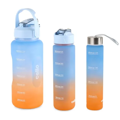 Image of CELLO All Day Set of 3 Pieces Water Bottles Daily Use