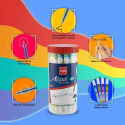 Cello Aqua Gel Pen (Pack of 25, Ink Color - Blue)