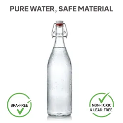 Cello Aquaria Toughened Glass Water Bottle (1000ml) – Pack of 3