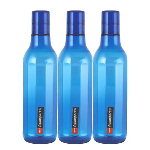 Image of CELLO Aqua Sparkle Bottle Set of 3, 1000ml, Blue