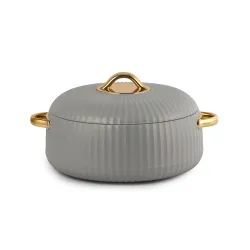 CELLO Aurum Insulated Casserole Hot Pot For Kitchen 1250 ml Grey