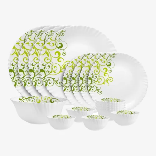 Image of cello Opalware Dazzle Opalware Oleander Dinner Set (Pack of 17)