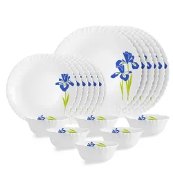 Cello Blue Iris 18-Piece Dinner Set