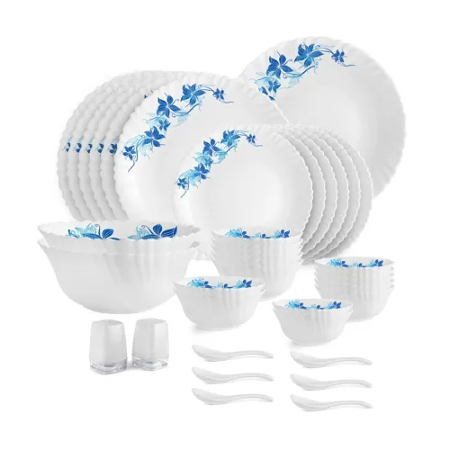 Image of Cello Blue Swirl 35Pc Dinner Set