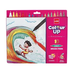 Cello BrushTip Pens Multicolor 18 Shades 