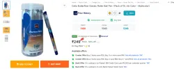 Cello Butterflow Classic Roller Ball Pen  (Pack of 10)