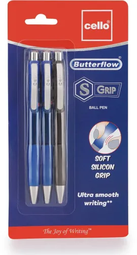 Image of Cello Butterflow S Grip Ball Pen 