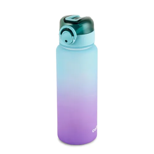 Image of CELLO Buzz Large Sipper Water Bottle 1160ml Sea Green Purple 