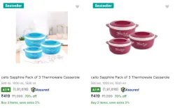 Cello Casserole Set (Pack of 3) @ ₹419